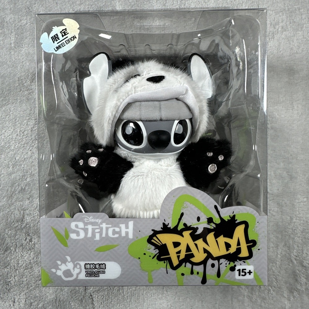 Disney Stitch Gen Z Street Collection Panda Vinyl Plush